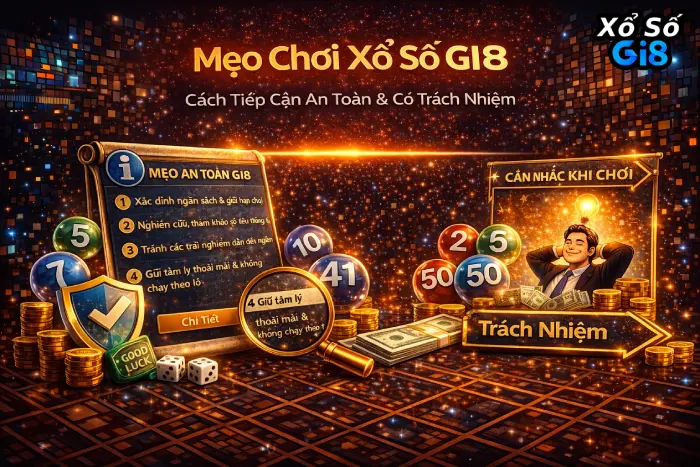 Mẹo Chơi Xổ Số GI8 – Cách Tiếp Cận An Toàn & Có Trách Nhiệm